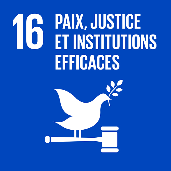 16 Paix, justice et institutions efficaces